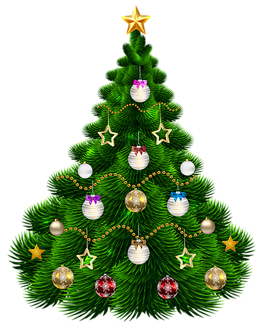 Árvore de natal desenho simples decoração natalina pack de imagens fundo  transparente png