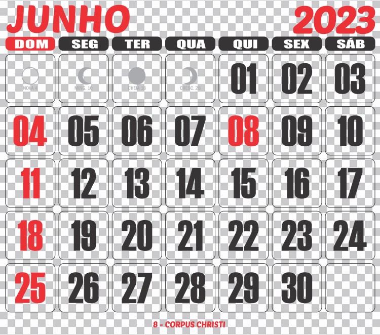 Calendário 2023 Junho PNG Fundo Imagens Baixar