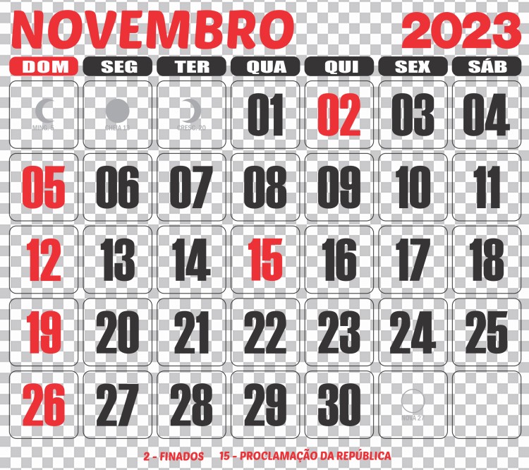 Calendário 2023 Novembro PNG Fundo Imagens Baixar
