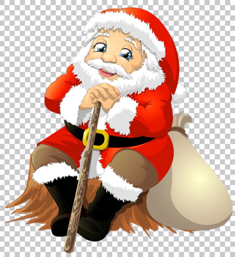 Papai Noel Sentado Clipart Png Imagens Transparente